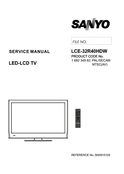 SANYO LCE-32R40HDW
