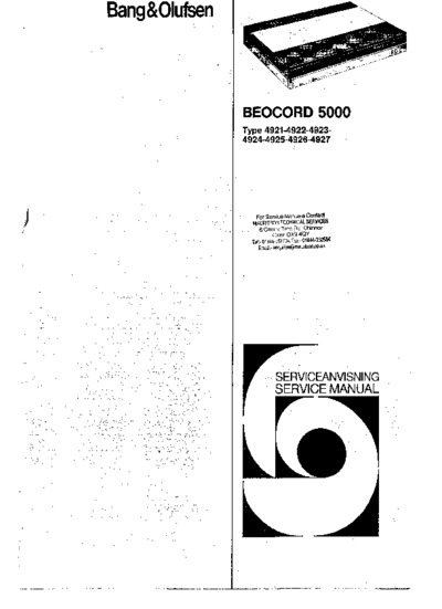 BANG OLUFSEN Beocord 5000 C Service Manual-2
