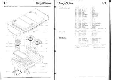 BANG OLUFSEN Beovox 4 Service Manual