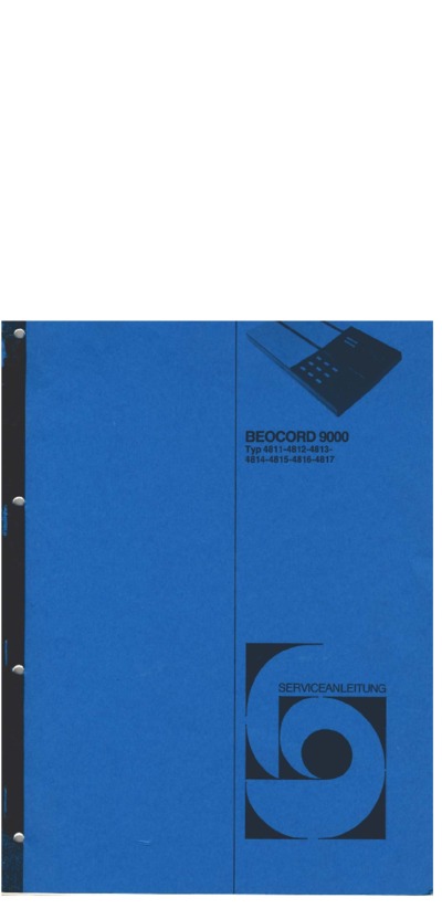 BANG OLUFSEN Beocord 9000 Service Manual-2