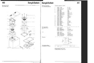 BANG OLUFSEN Beovox CX-100 Service Manual