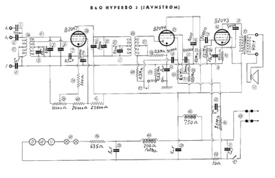 BANG OLUFSEN Hyperbo-3 1934 Schematic