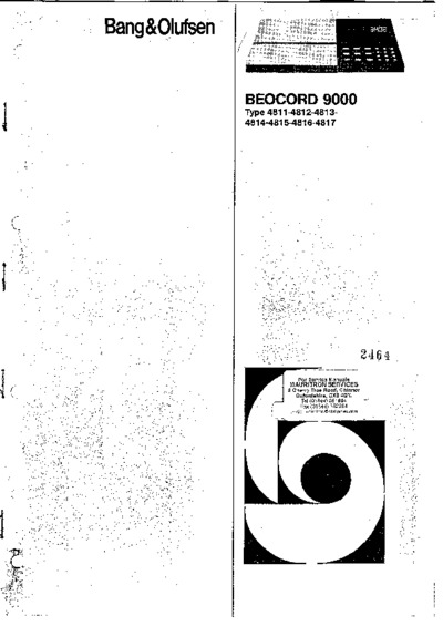 BANG OLUFSEN Beocord 9000 Service Manual