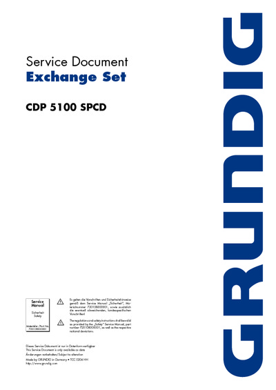 Grundig CDP-5100-SPCD