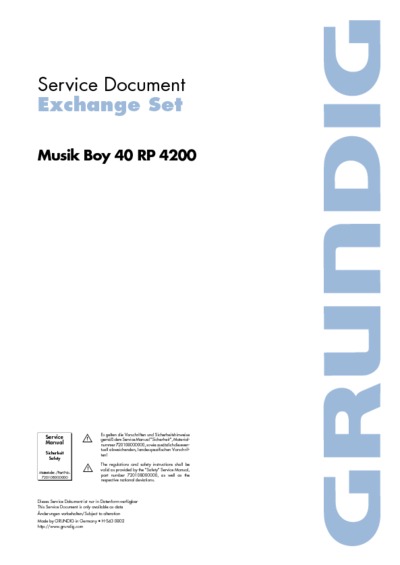 Grundig Musik-Boy-40-RP-4200