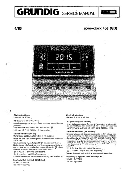 Grundig Sonoclock-450