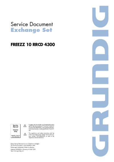 Grundig FREEZZ-10-RRCD-4300
