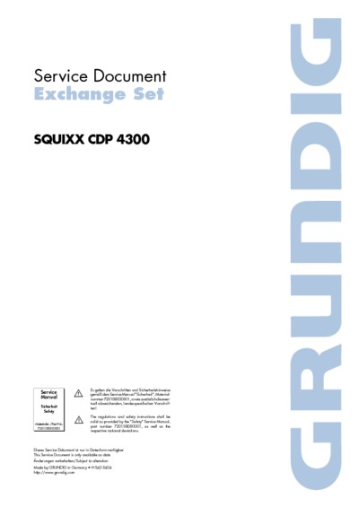 Grundig SQUIXX-CDP-4300
