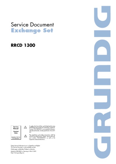Grundig RRCD-1300