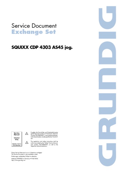 Grundig SQUIXX-CDP-4303