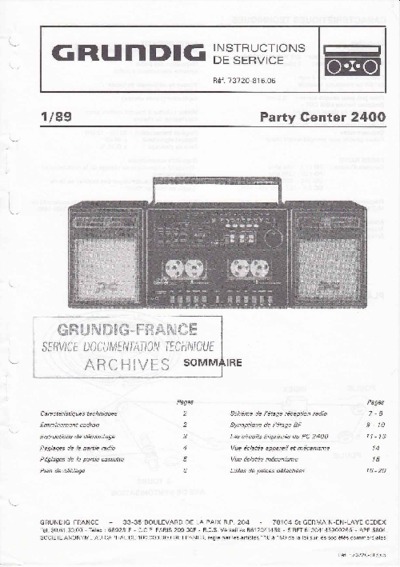 Grundig MV-4-Party-Center-2400