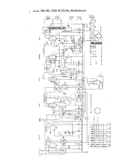 Grundig 7055-W-3-D Schematic