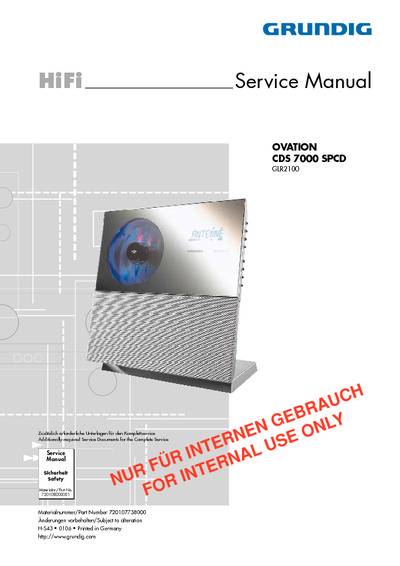 Grundig CDS-7000-SPCD