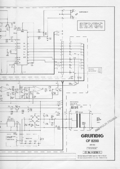 Grundig CF-8200 Schematic
