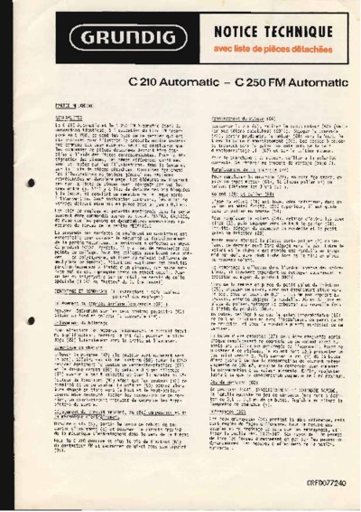 Grundig C-250-FM-AUTOMATIC
