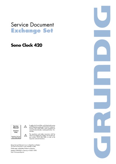 Grundig Sonoclock-420