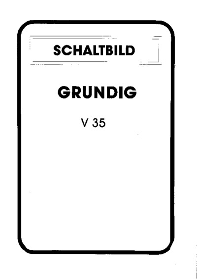 Grundig V-35 Schematic