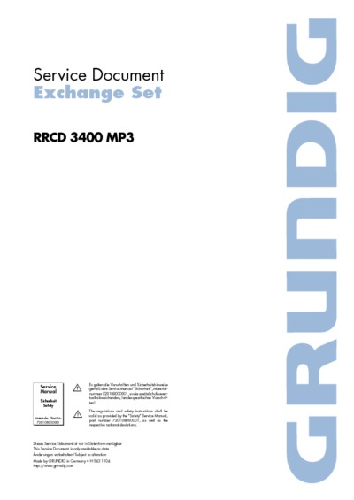 Grundig RRCD-3400