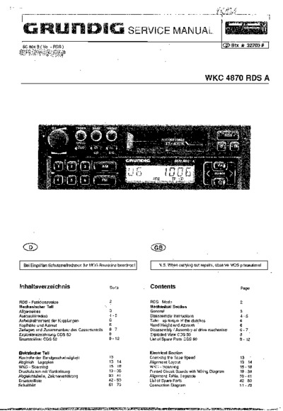 Grundig WKC-4870-RDSA