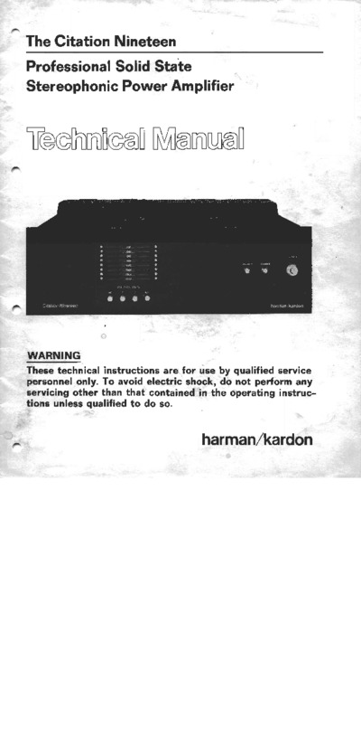 Harman Kardon Citation Nineteen