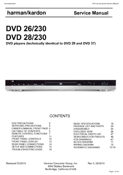 Harman Kardon DVD-26-230