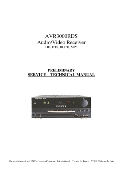 Harman Kardon AVR-3000-RDS