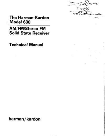 Harman Kardon 630-A