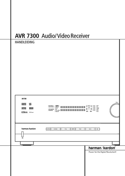 Harman Kardon AVR-7300 Service Manual