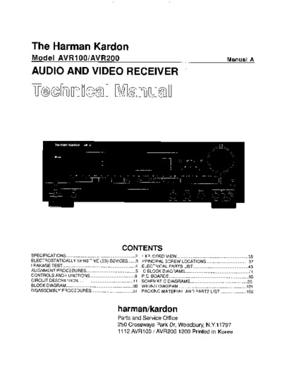 Harman Kardon AVR-100