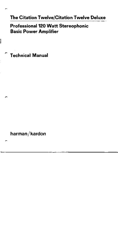 Harman Kardon Citation Twelve