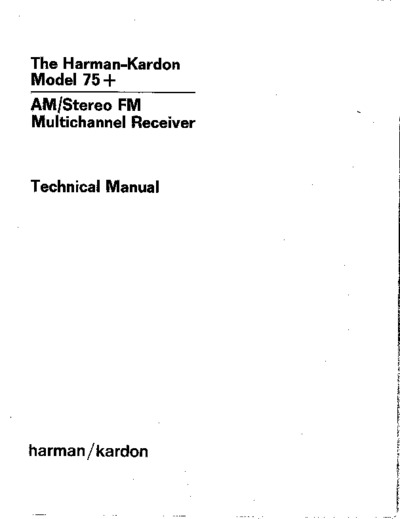 Harman Kardon 75-