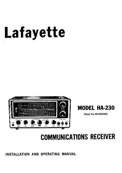 Lafayette HA-230