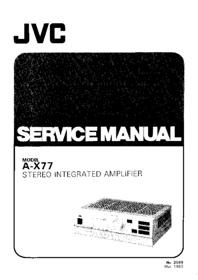 JVC A-X77 Service Manual