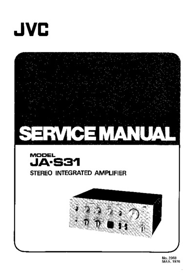 JVC JA-S31 Service Manual