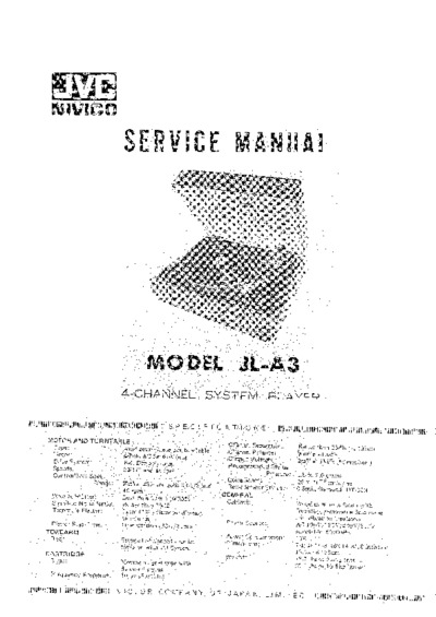 JVC JL-A3 Service Manual