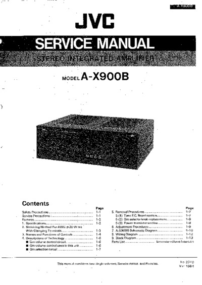 JVC A-X900B Service Manual
