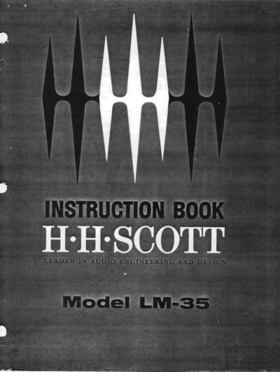 Scott LM-35 Assembly Manual