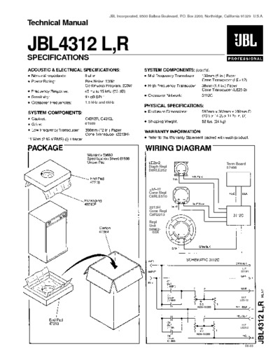 JBL 4312-R-Technical-Manual
