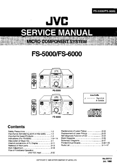 JVC FS-6000 Service Manual