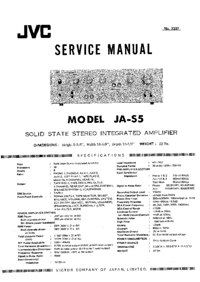 JVC JA-S5 Service Manual