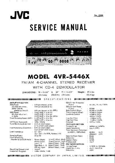JVC 4VR-5446-X Service Manual
