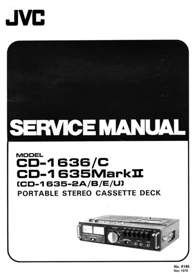 JVC CD-1635-Mk2 Service Manual