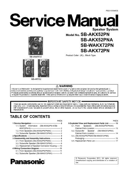 Panasonic SB-AKX72PN