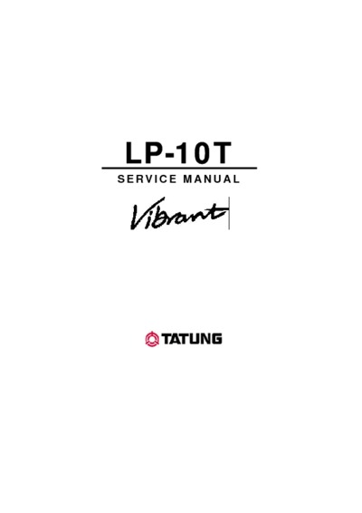 Tatung LP-10T Vibrant Lcd