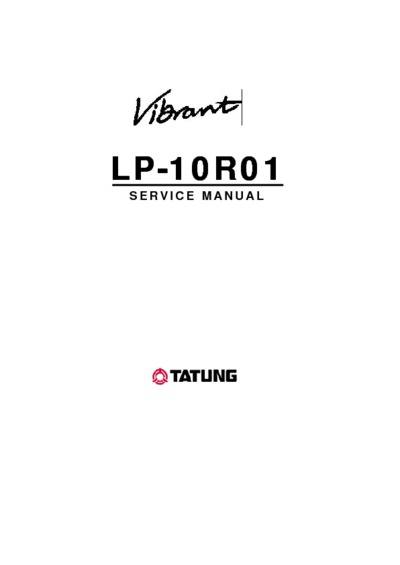 Tatung LP-10R01 Vibrant Lcd