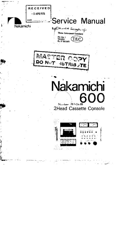 Nakamichi 600