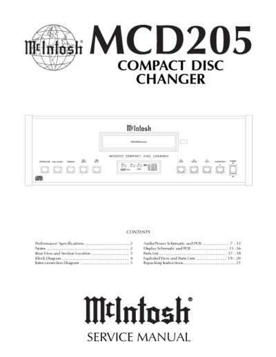 McIntosh MCD-205
