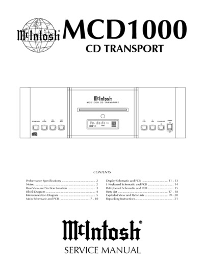 McIntosh MCD-1000