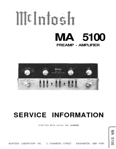 McIntosh MA-5100