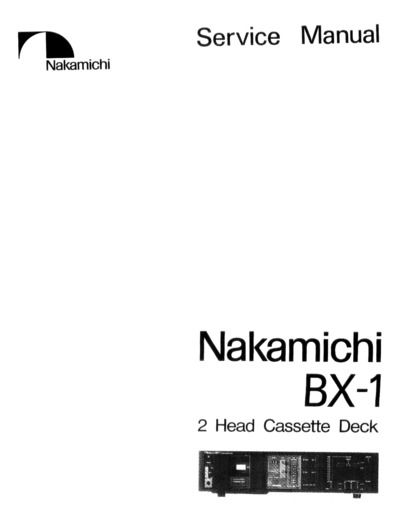 Nakamichi BX-1